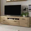 TV Lowboard in Asteiche Hell - Jevedaz