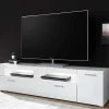 TV Lowboard in Weiß hochglänzend - Timmona