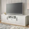 TV Lowboard in weißer Holzoptik Pinie - Liancos