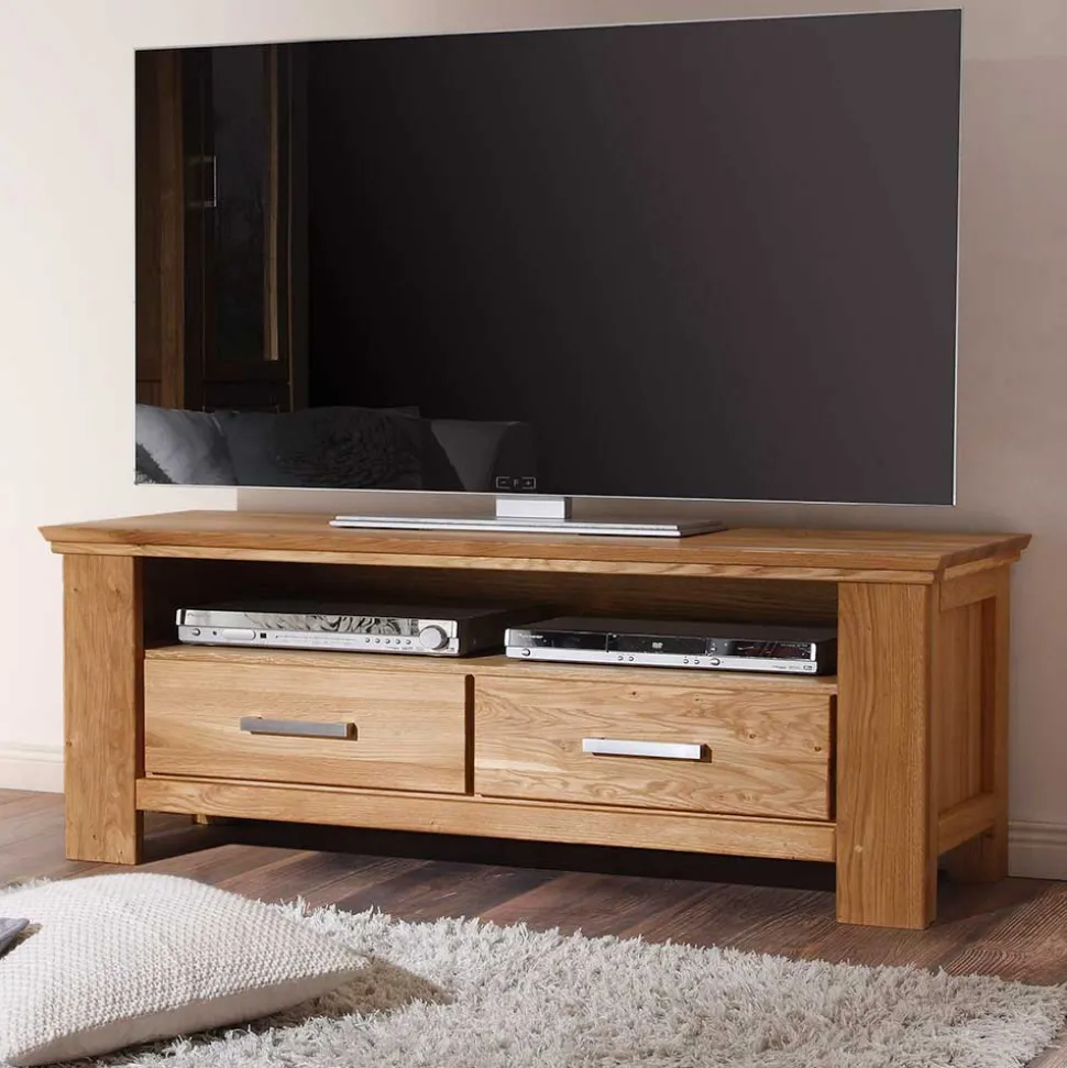 TV Lowboard Ladressa aus Wildeiche geölt und gewachst