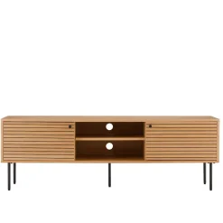TV Lowboard mit Eiche Furnier - Virona