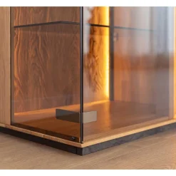 TV Lowboard mit Glas und LED Beleuchtung - Cocondar