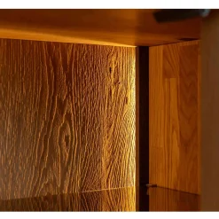 TV Lowboard mit Glas und LED Beleuchtung - Cocondar