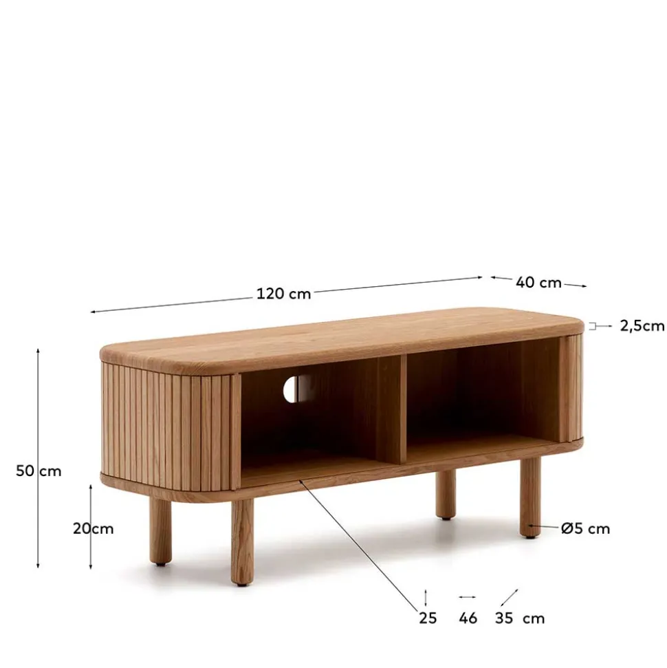 TV Lowboard mit Schiebetüren - Calming