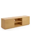 TV Lowboard mit zwei Schubladen & Tür - Elastian