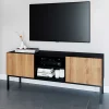 TV Lowboard mit zwei Türen und Fächern - Cavan