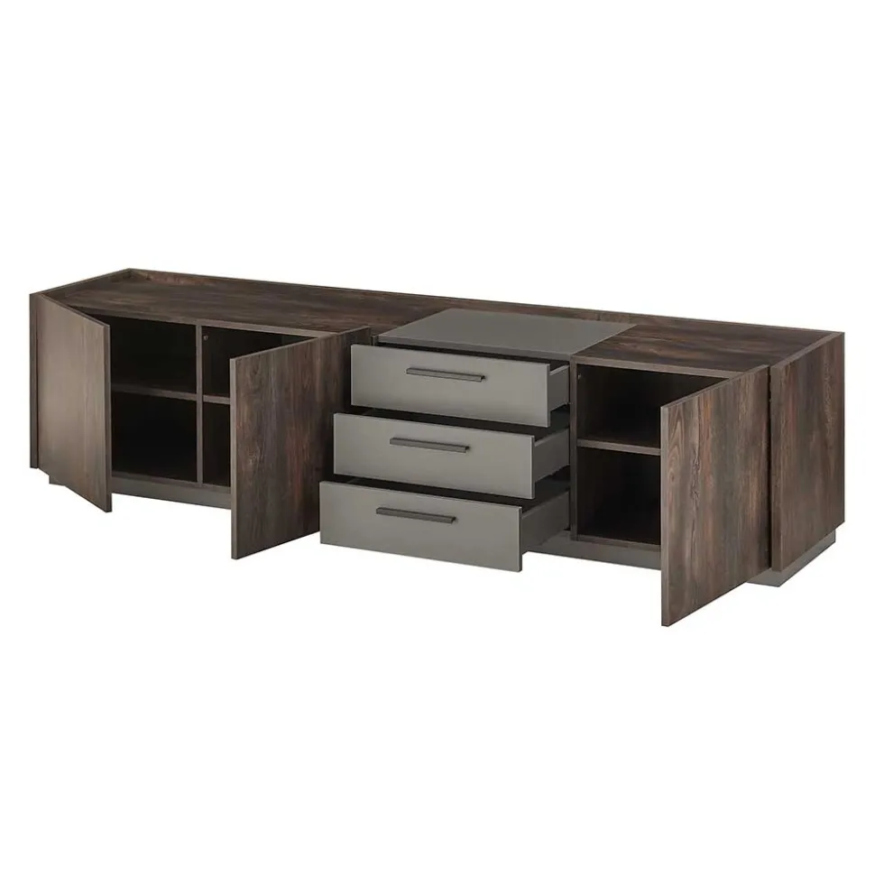 TV Lowboard und Wandregal Set - Mundo (zweiteilig)