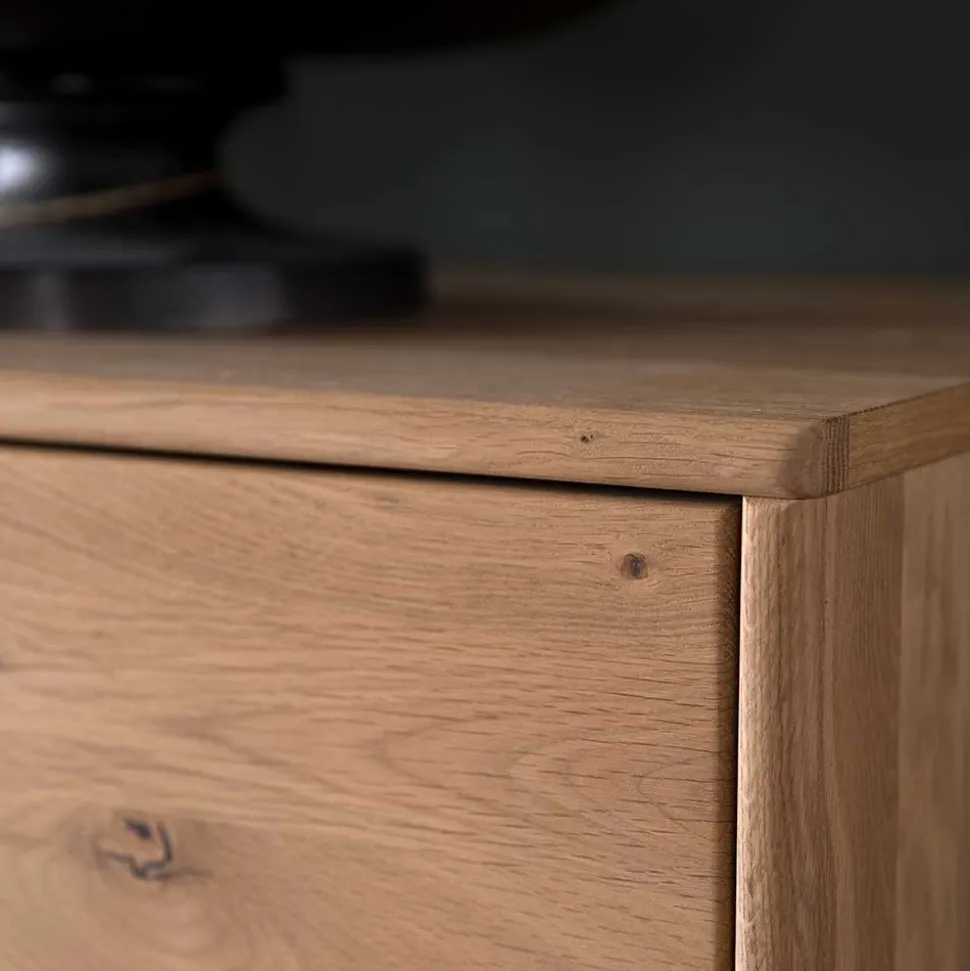 TV Schrank aus Eiche Bianco geölt - Assela
