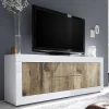 TV Schrank in Holz verwittert - Olvenion