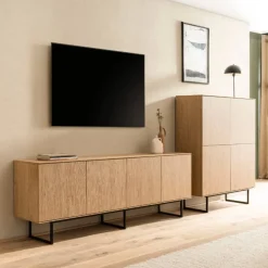 TV Sideboard und Highboard Set - Jaskin (zweiteilig)
