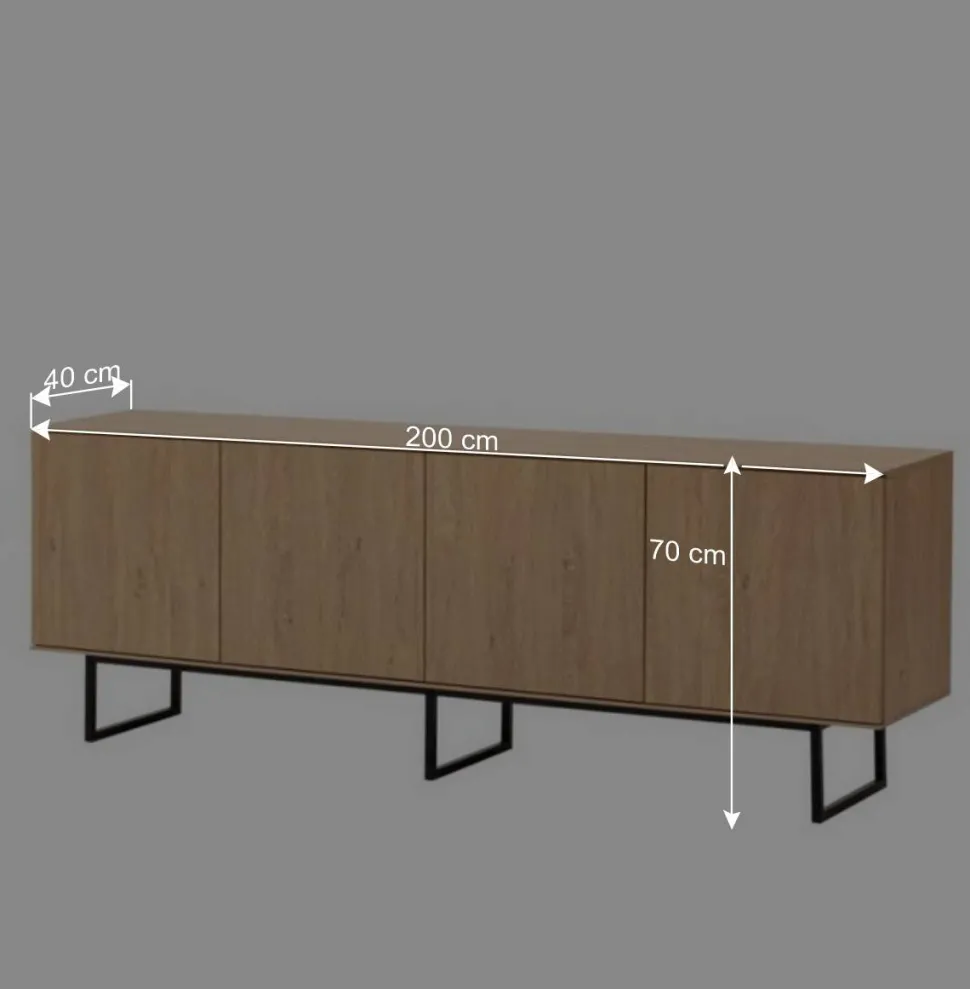 TV Sideboard und Highboard Set - Jaskin (zweiteilig)
