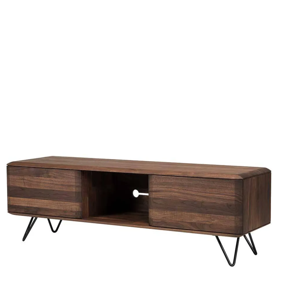 TV Unterschrank aus Nussbaum Massivholz - Rivossa