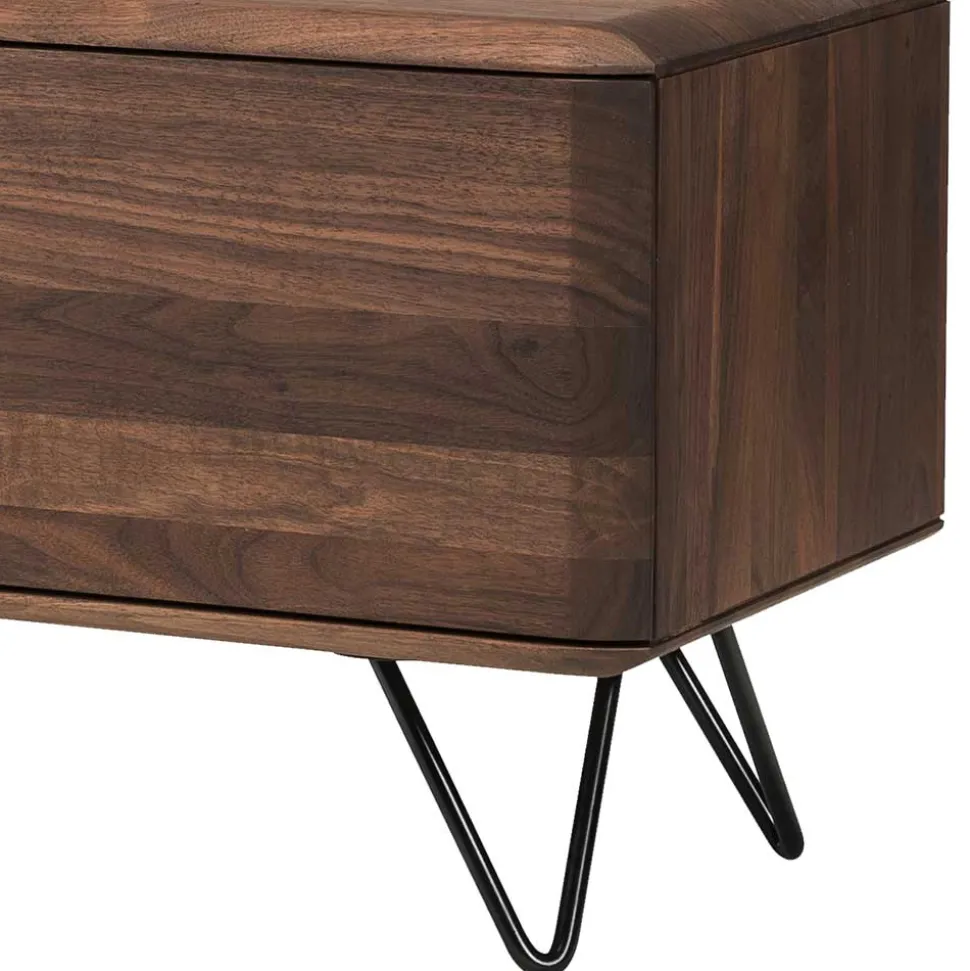 TV Unterschrank aus Nussbaum Massivholz - Rivossa