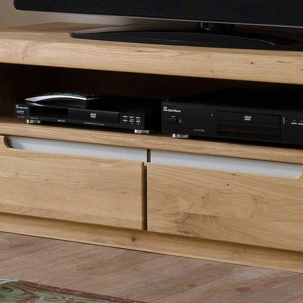 TV Unterschrank Croconia aus Wildeiche Massivholz