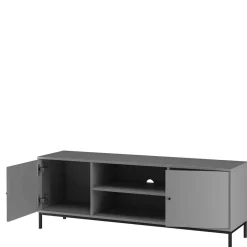TV Unterschrank in Grau mit Schwarz - Lagista