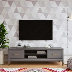 TV Unterschrank in Grau und Gold - Tamila
