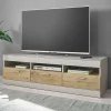TV Unterschrank in Hellgrau & Zinneiche NB - Lioscas