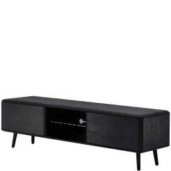 TV Unterschrank in Schwarz aus Eiche - Arathan