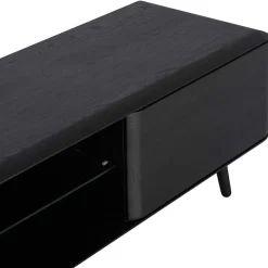 TV Unterschrank in Schwarz aus Eiche - Arathan