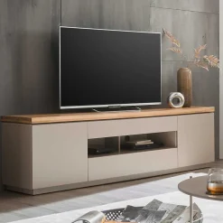 TV Unterschrank in Taupe & Akazie - Anja