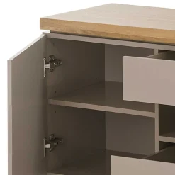 TV Unterschrank in Taupe & Akazie - Anja