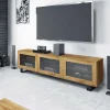 TV Unterschrank Manzey aus Wildeiche Massivholz