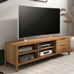 TV Unterschrank mit vier Fächern und zwei Schubladen - Laida