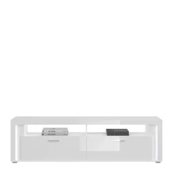 TV Wohnwand Möbel mit LED Set - Gomata (vierteilig)