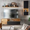 TV Wohnwand Möbelset 194 cm breit - Viligrana (dreiteilig)