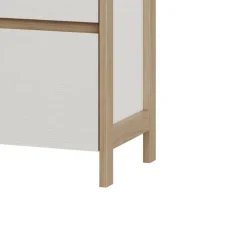 TV-Board in Weiß und Eiche Dekor - Ovidio