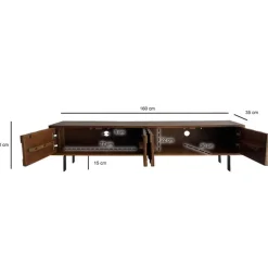 TV-Lowboard aus Sheesham Massivholz - Classima