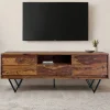 TV-Lowboard aus Sheesham Massivholz - Jendras