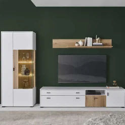 TV-Wohnwand-Möbelset modern - Nenaloro (dreiteilig)