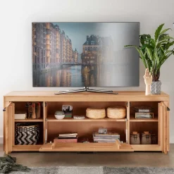 Unterschrank für den Fernseher aus Kernbuche - Sarosca