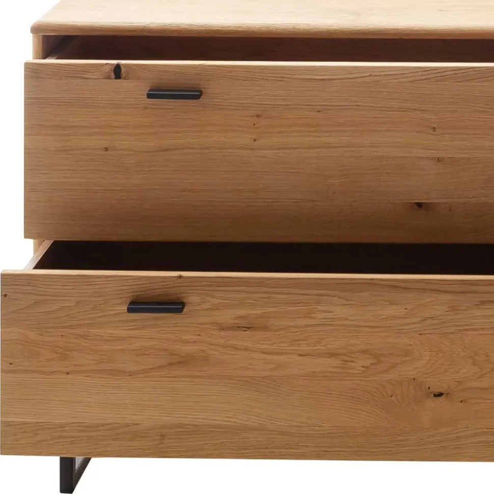 Unterschrank für Fernseher mit zwei Schubladen & Tür - Flacona