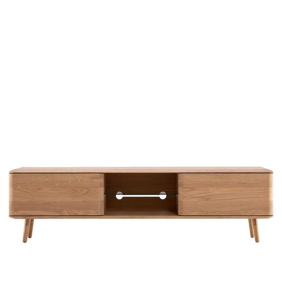 Unterschrank für Fernseher aus Eiche Bianco - Bakaras