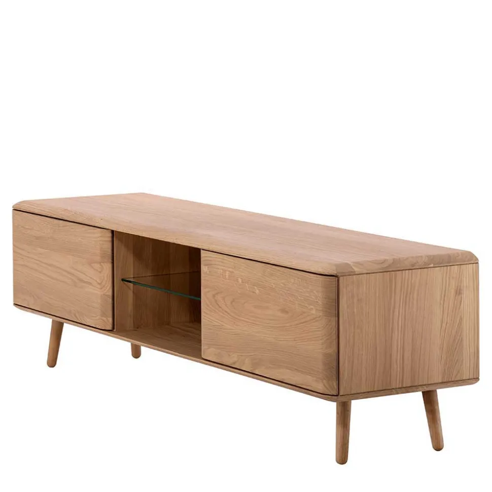 Unterschrank für Fernseher aus Eiche Bianco - Bakaras