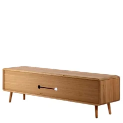 Unterschrank für Fernseher aus Eiche Bianco - Bakaras