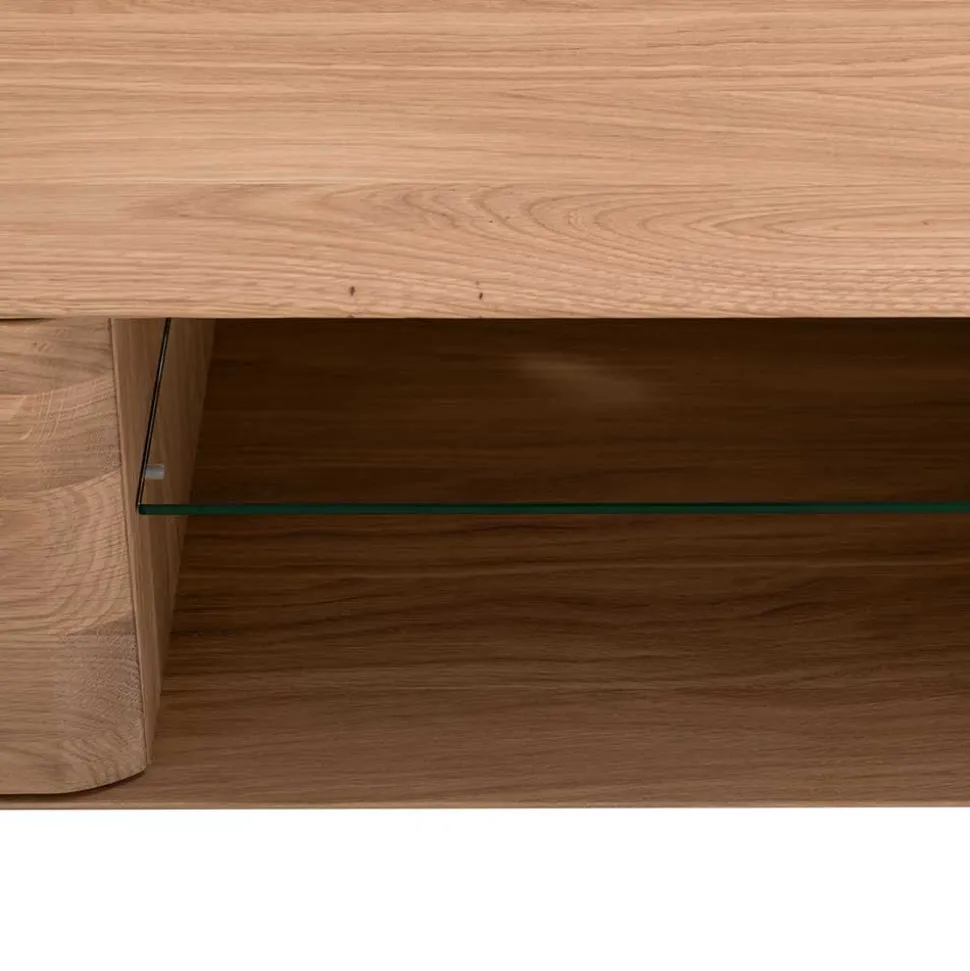Unterschrank für Fernseher aus Eiche Bianco - Bakaras