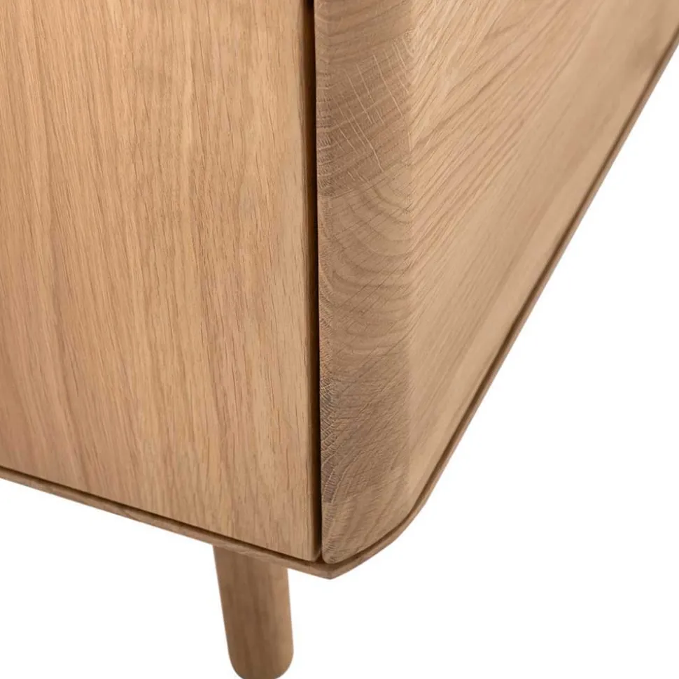 Unterschrank für Fernseher aus Eiche Bianco - Bakaras