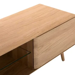 Unterschrank für Fernseher aus Eiche Bianco - Bakaras