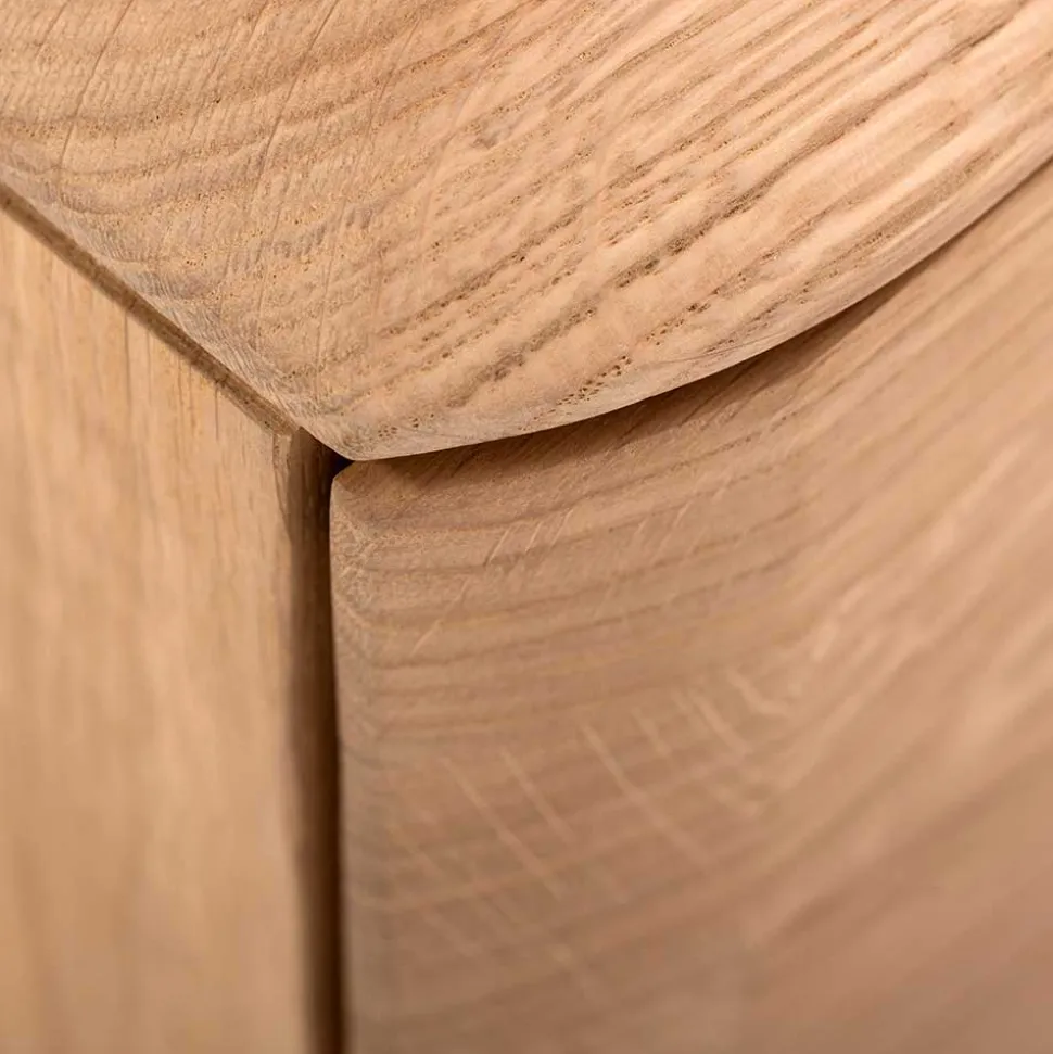 Unterschrank für Fernseher aus Eiche Bianco - Bakaras