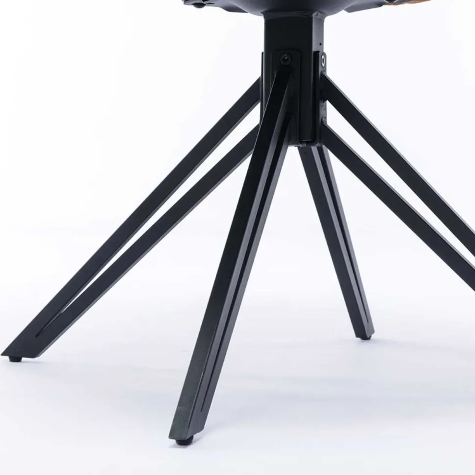 Velours Armlehnenstuhl in Oliv Grün - Sagavi (2er Set)