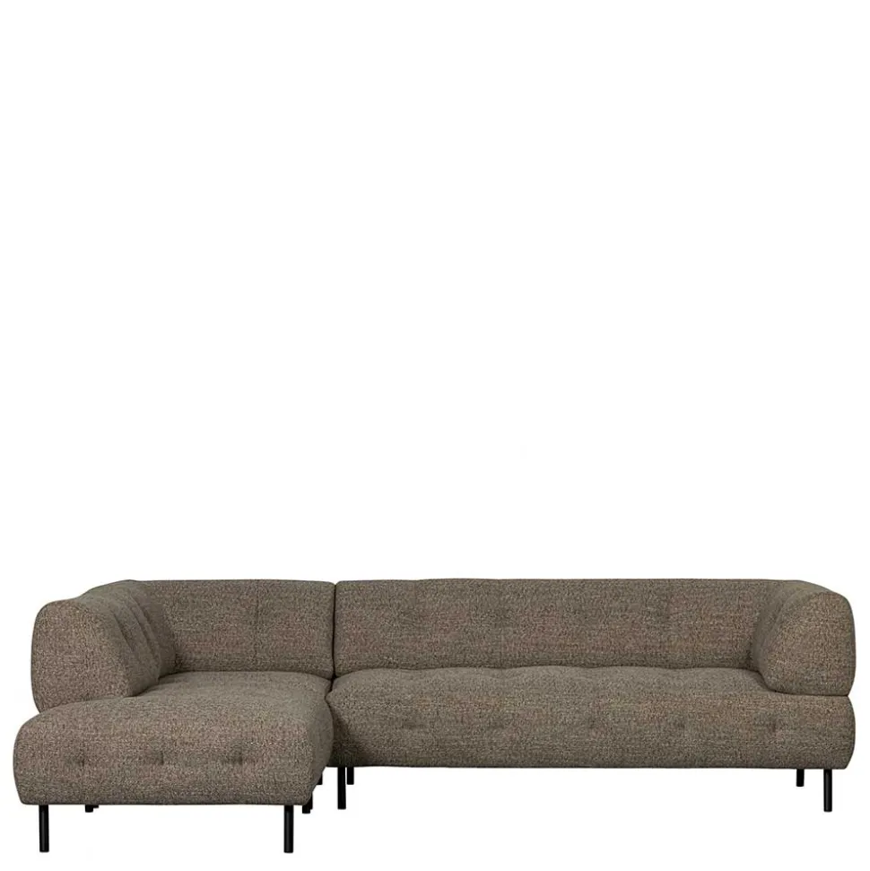Viersitzer Ecksofa in Dunkelbraun - Marus