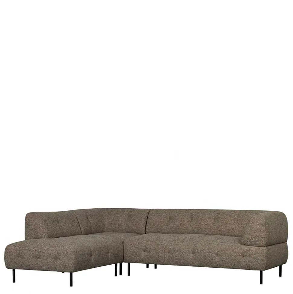 Viersitzer Ecksofa in Dunkelbraun - Marus