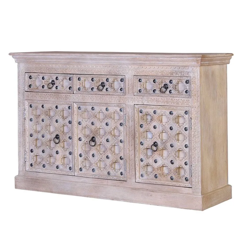 Vintage Design Anrichte in White Wash - Uladan
