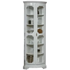 Vintage Eckvitrine in Weiß - Zarinas