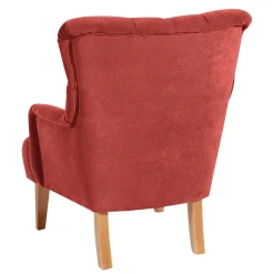 Vintage Sessel in Terracotta Velours - Granna