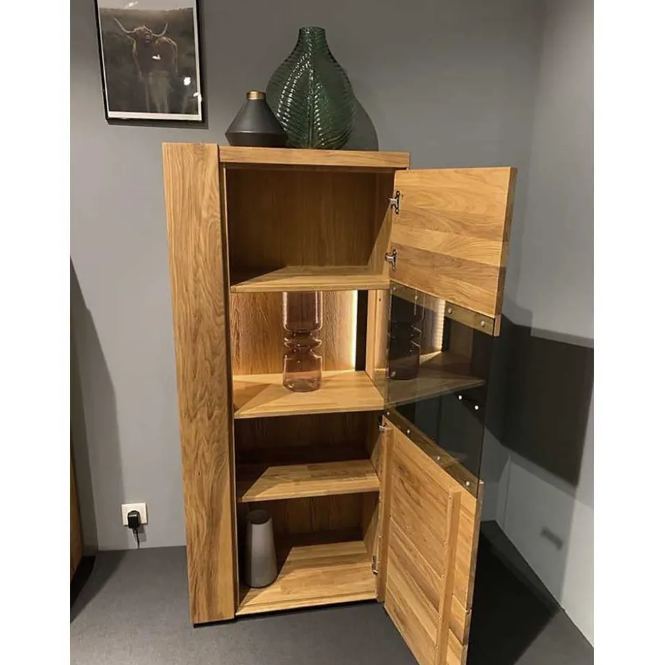 Vitrine aus Wildeiche geölt - Slaraduva