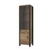 Vitrine in Fichte verwittert Dekor - Simeona